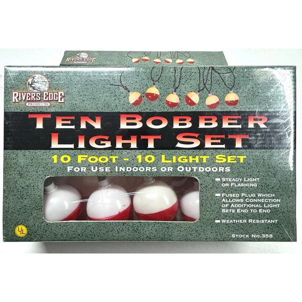 3‎ Rivers Edge Cowboy Boots Lights 10Ft Light Sets LOT Fishing Texas Floats NIB